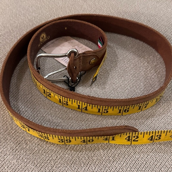 NICOBLU - Alta Moda Brown Leather Belt - Picture 3 of 9
